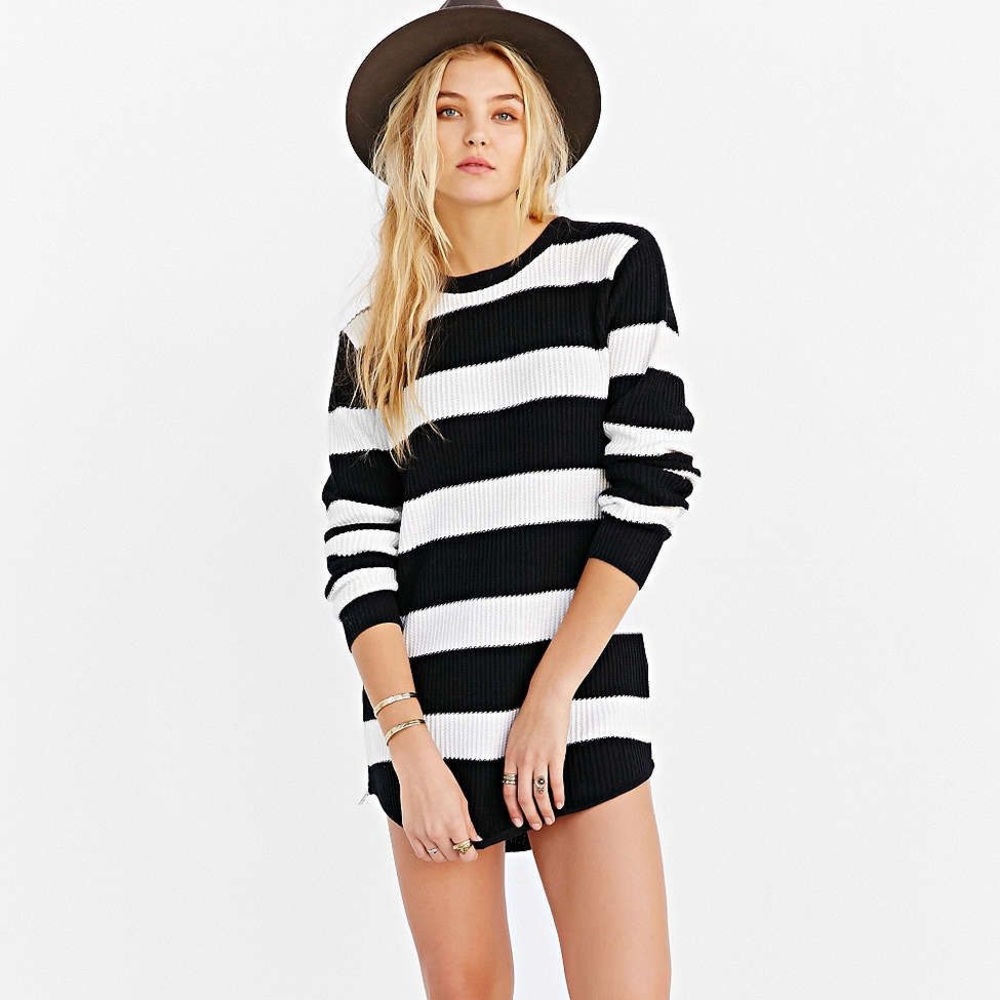 Unif striped tunic sweater dress top UO COLLAB